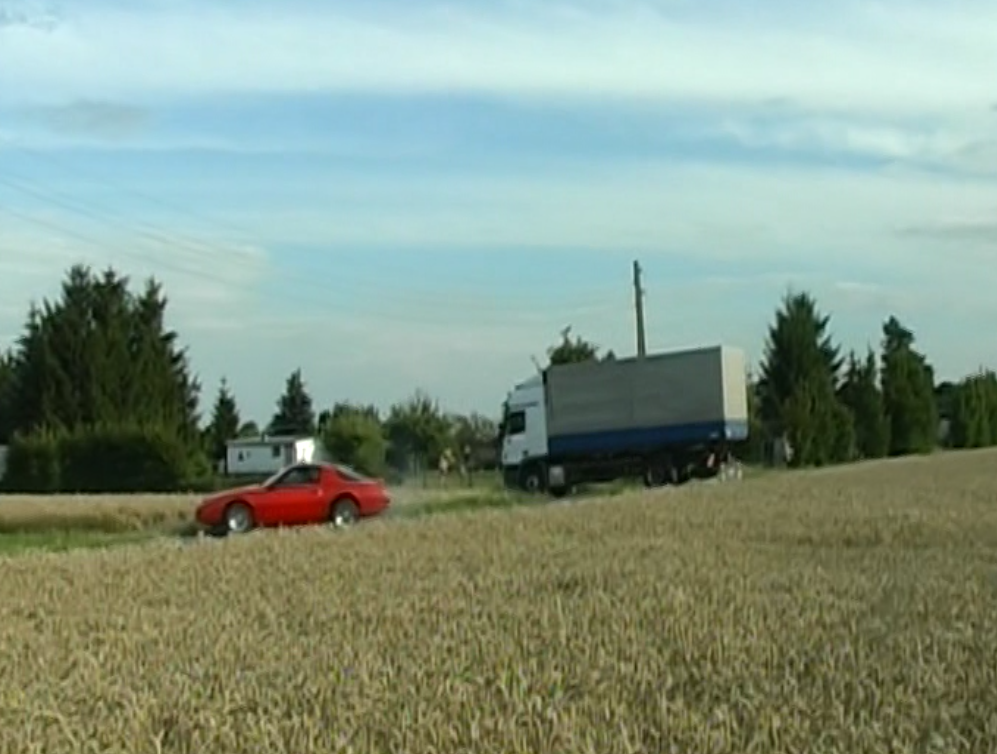 Erste Aufnahmen mit einem LKW