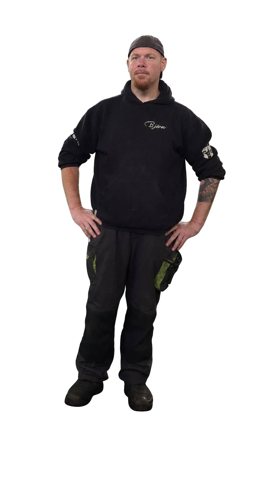 Björn Börner in Arbeitskleidung